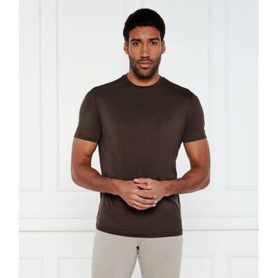 Oscar Jacobson T-shirt Kyran Regular Fit brązowy XXL Oscar Jacobson T-shirt Kyran Regular Fit brązowy XXL