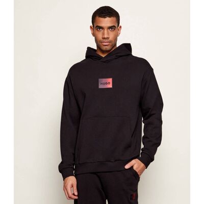HUGO Bluza Danohood Relaxed fit czarny S HUGO Bluza Danohood Relaxed fit czarny S