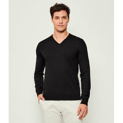 Joop! Wełniany sweter 17 JK-02Damien Regular Fit czarny M Joop! Wełniany sweter 17 JK-02Damien Regular Fit czarny M