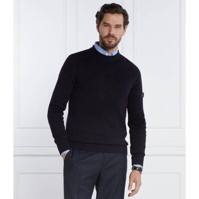 Joop! Sweter Timmo Regular Fit z dodatkiem wełny granatowy XL Joop! Sweter Timmo Regular Fit z dodatkiem wełny granatowy XL