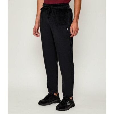 Hugo Bodywear Spodnie dresowe VELVET Relaxed fit czarny M Hugo Bodywear Spodnie dresowe VELVET Relaxed fit czarny M