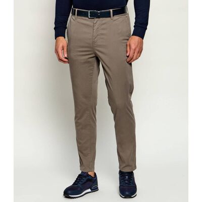 Boss ORANGE Spodnie chino DS-5 Tapered fit brązowy 32/34 Boss ORANGE Spodnie chino DS-5 Tapered fit brązowy 32/34