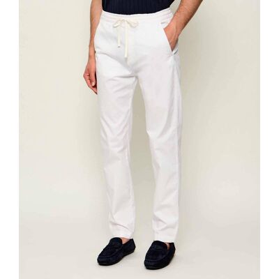 Fay Spodnie chino Slim Fit biały 32 Fay Spodnie chino Slim Fit biały 32