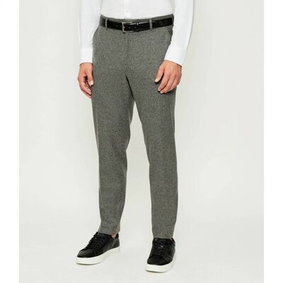 Boss BLACK Spodnie P-Perin-J-RDS-WG-254 Tapered fit z dodatkiem wełny szary 50 Boss BLACK Spodnie P-Perin-J-RDS-WG-254 Tapered fit z dodatkiem wełny szary 50
