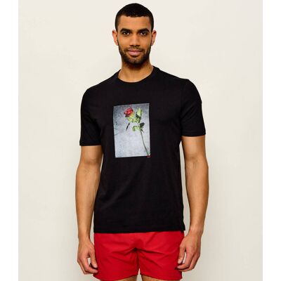 HUGO T-shirt Durose Regular Fit czarny XS HUGO T-shirt Durose Regular Fit czarny XS