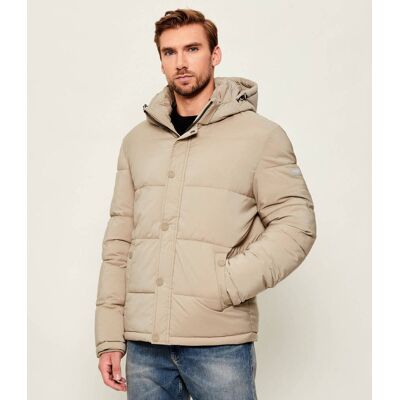 Guess Kurtka Regular Fit beżowy L Guess Kurtka Regular Fit beżowy L