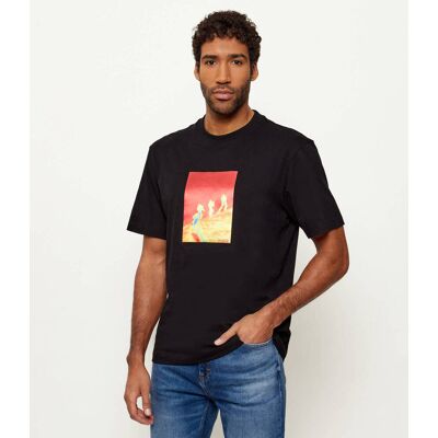 HUGO T-shirt Doreston Regular Fit czarny M HUGO T-shirt Doreston Regular Fit czarny M