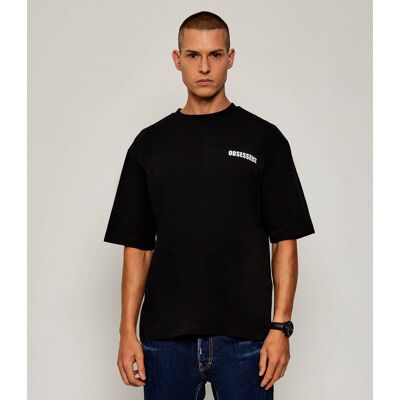 Dsquared2 T-shirt Obsessed2 Loose fit czarny L Dsquared2 T-shirt Obsessed2 Loose fit czarny L
