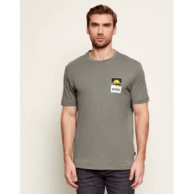 Boss ORANGE T-shirt Te_Plain Regular Fit szary M Boss ORANGE T-shirt Te_Plain Regular Fit szary M