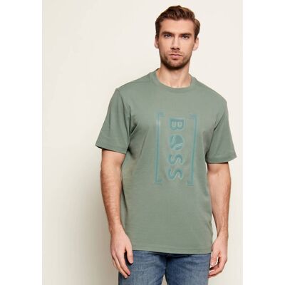Boss GREEN T-shirt Iconic TL Relaxed fit zielony M Boss GREEN T-shirt Iconic TL Relaxed fit zielony M