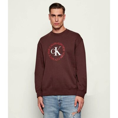 Calvin Klein Jeans Bluza Relaxed fit brązowy XXL Calvin Klein Jeans Bluza Relaxed fit brązowy XXL