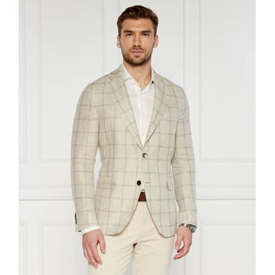 Oscar Jacobson Marynarka Ferry Soft Regular Fit z dodatkiem lnu beżowy 50 Oscar Jacobson Marynarka Ferry Soft Regular Fit z dodatkiem lnu beżowy 50