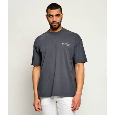 AllSaints T-shirt DREAMER Oversize fit grafitowy XL AllSaints T-shirt DREAMER Oversize fit grafitowy XL