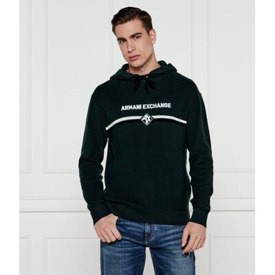 Giorgio Armani Exchange Sweter Regular Fit zielony L Giorgio Armani Exchange Sweter Regular Fit zielony L