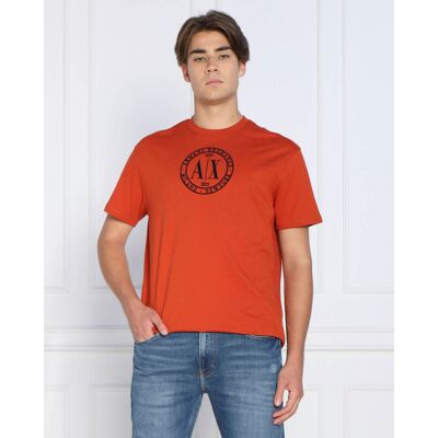 Giorgio Armani Exchange T-shirt Comfort fit pomarańczowy XL Giorgio Armani Exchange T-shirt Comfort fit pomarańczowy XL