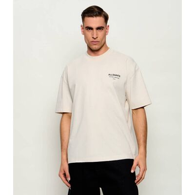 AllSaints T-shirt DREAMER Oversize fit beżowy M AllSaints T-shirt DREAMER Oversize fit beżowy M