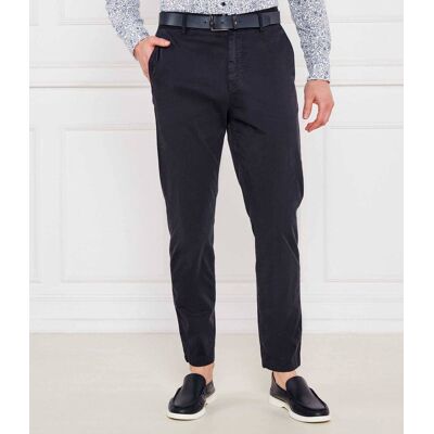 Boss ORANGE Spodnie chino DS-5 Tapered fit granatowy 31/32 Boss ORANGE Spodnie chino DS-5 Tapered fit granatowy 31/32