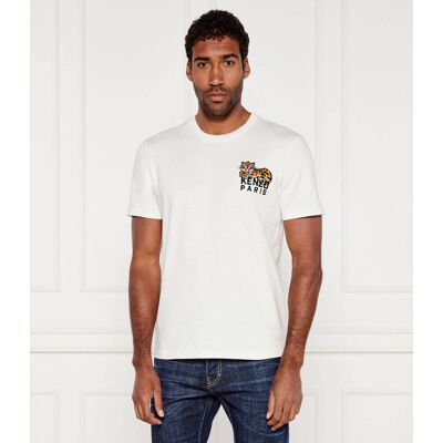 Kenzo T-shirt HAPPY TIGER Slim Fit biały XXL Kenzo T-shirt HAPPY TIGER Slim Fit biały XXL