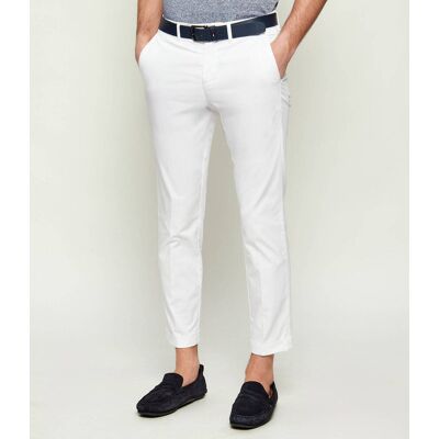 Fay Spodnie chino CAPRI Straight fit biały 31 Fay Spodnie chino CAPRI Straight fit biały 31