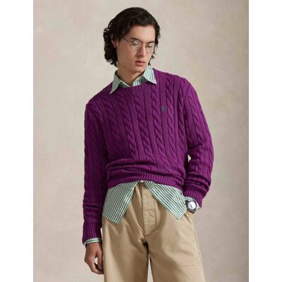 Polo Ralph Lauren Sweter Regular Fit fioletowy XXL Polo Ralph Lauren Sweter Regular Fit fioletowy XXL