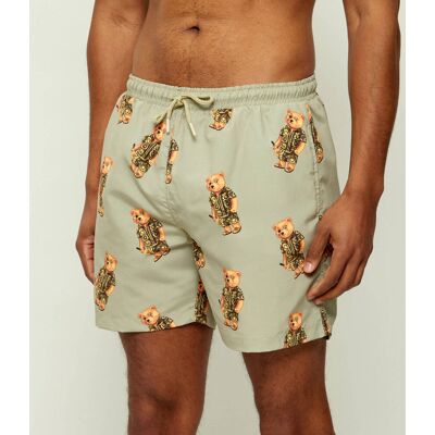 Baron Filou Szorty kąpielowe Regular Fit zielony L Baron Filou Szorty kąpielowe Regular Fit zielony L