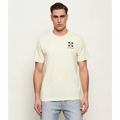 OFF-WHITE T-shirt SMALL ARROW Slim Fit żółty L OFF-WHITE T-shirt SMALL ARROW Slim Fit żółty L