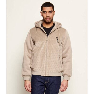Guess ACTIVE Kurtka bomber ELKI Regular Fit beżowy M Guess ACTIVE Kurtka bomber ELKI Regular Fit beżowy M