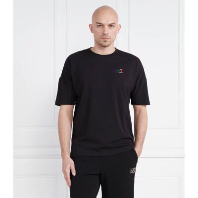EA7 T-shirt Regular Fit czarny XXL EA7 T-shirt Regular Fit czarny XXL