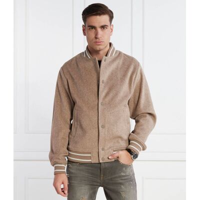 Guess Kurtka bomber Regular Fit beżowy L Guess Kurtka bomber Regular Fit beżowy L