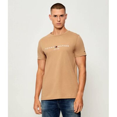 Tommy Hilfiger T-shirt Slim Fit beżowy M Tommy Hilfiger T-shirt Slim Fit beżowy M