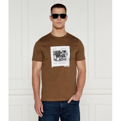 Boss ORANGE T-shirt Urban Regular Fit brązowy S Boss ORANGE T-shirt Urban Regular Fit brązowy S