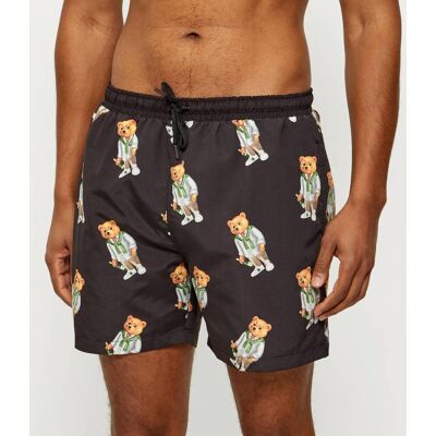 Baron Filou Szorty kąpielowe Allover Filou CXL. Regular Fit czarny S Baron Filou Szorty kąpielowe Allover Filou CXL. Regular Fit czarny S