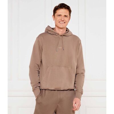 Boss ORANGE Bluza We_Dye_Hood Regular Fit brązowy L Boss ORANGE Bluza We_Dye_Hood Regular Fit brązowy L