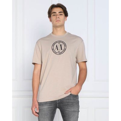 Giorgio Armani Exchange T-shirt Comfort fit beżowy XL Giorgio Armani Exchange T-shirt Comfort fit beżowy XL