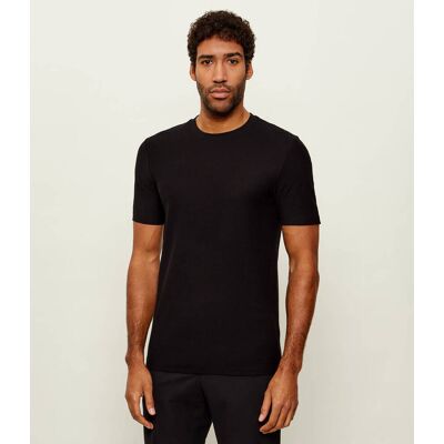 HUGO T-shirt Dimersteso Regular Fit czarny L HUGO T-shirt Dimersteso Regular Fit czarny L