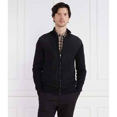 Boss BLACK Wełniany sweter Ofiato Regular Fit czarny S Boss BLACK Wełniany sweter Ofiato Regular Fit czarny S