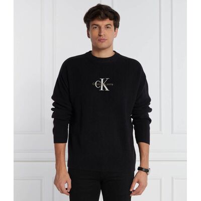 Calvin Klein Jeans Sweter Loose fit czarny XL Calvin Klein Jeans Sweter Loose fit czarny XL