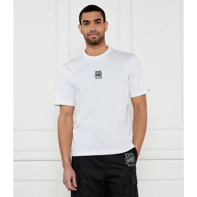 HUGO T-shirt Deckies_RB HUGO X RACING BULLS Relaxed fit biały XXL HUGO T-shirt Deckies_RB HUGO X RACING BULLS Relaxed fit biały XXL