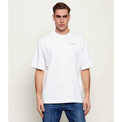 OFF-WHITE T-shirt HALF ARROWS Relaxed fit biały XXL OFF-WHITE T-shirt HALF ARROWS Relaxed fit biały XXL