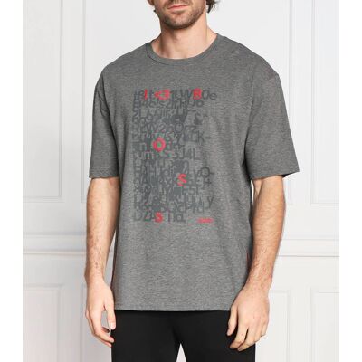 Boss GREEN T-shirt Tee 5 Regular Fit grafitowy XL Boss GREEN T-shirt Tee 5 Regular Fit grafitowy XL