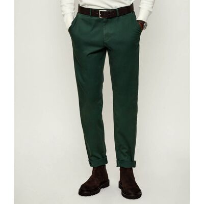 Tommy Hilfiger Spodnie chino Harlem Tapered fit butelkowa zieleń 33/34 Tommy Hilfiger Spodnie chino Harlem Tapered fit butelkowa zieleń 33/34