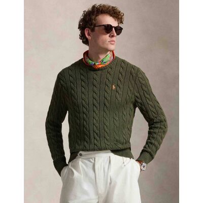 Polo Ralph Lauren Sweter DRIVER Regular Fit oliwkowy XXL Polo Ralph Lauren Sweter DRIVER Regular Fit oliwkowy XXL