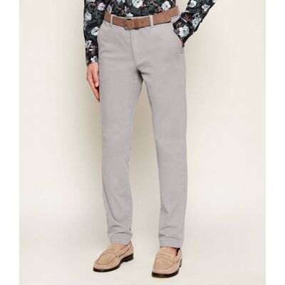 Boss BLACK Spodnie chino H-Kaiton1 Slim Fit szary 31/32 Boss BLACK Spodnie chino H-Kaiton1 Slim Fit szary 31/32