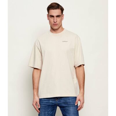 OFF-WHITE T-shirt HALF ARROWS Relaxed fit beżowy XXL OFF-WHITE T-shirt HALF ARROWS Relaxed fit beżowy XXL