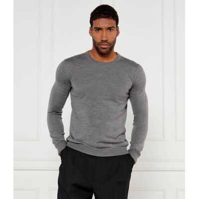 HUGO Wełniany sweter San Cedric-M1 Regular Fit szary S HUGO Wełniany sweter San Cedric-M1 Regular Fit szary S