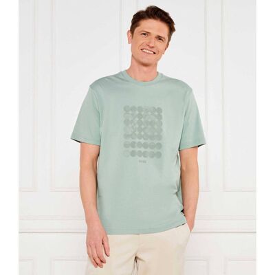 Boss GREEN T-shirt Print Striped C Loose fit zielony XL Boss GREEN T-shirt Print Striped C Loose fit zielony XL