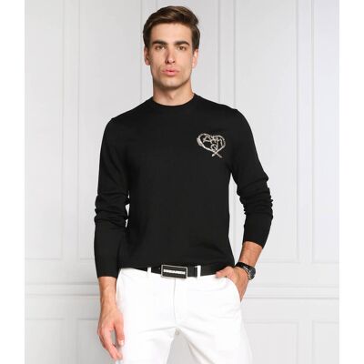 Alexander McQueen Sweter Regular Fit czarny L Alexander McQueen Sweter Regular Fit czarny L
