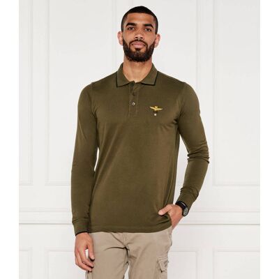 Aeronautica Militare Polo Regular Fit oliwkowy XXL Aeronautica Militare Polo Regular Fit oliwkowy XXL