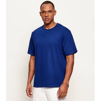 Calvin Klein T-shirt Relaxed fit stretch pique granatowy XXL Calvin Klein T-shirt Relaxed fit stretch pique granatowy XXL