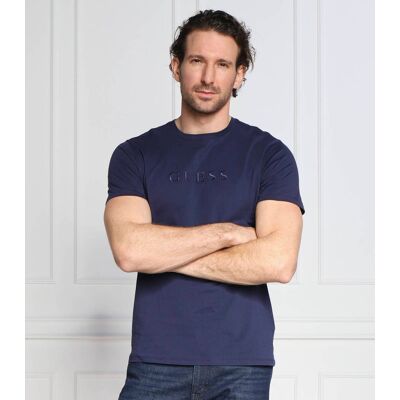 Guess T-shirt SS CLASSIC Regular Fit granatowy S Guess T-shirt SS CLASSIC Regular Fit granatowy S